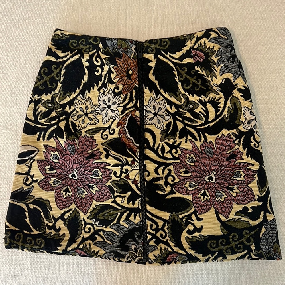 Paisley mini skirt